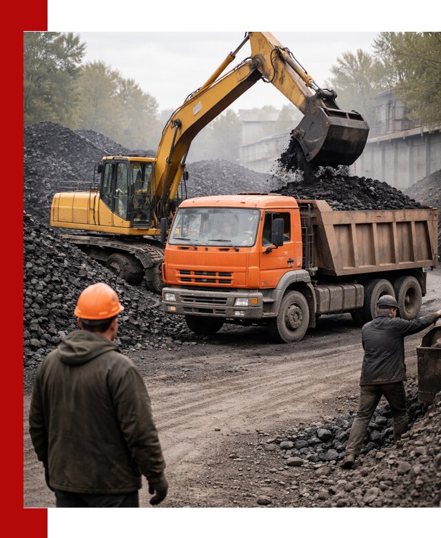 Доставка угля автотранспортом в Тобольске быстро и выгодно