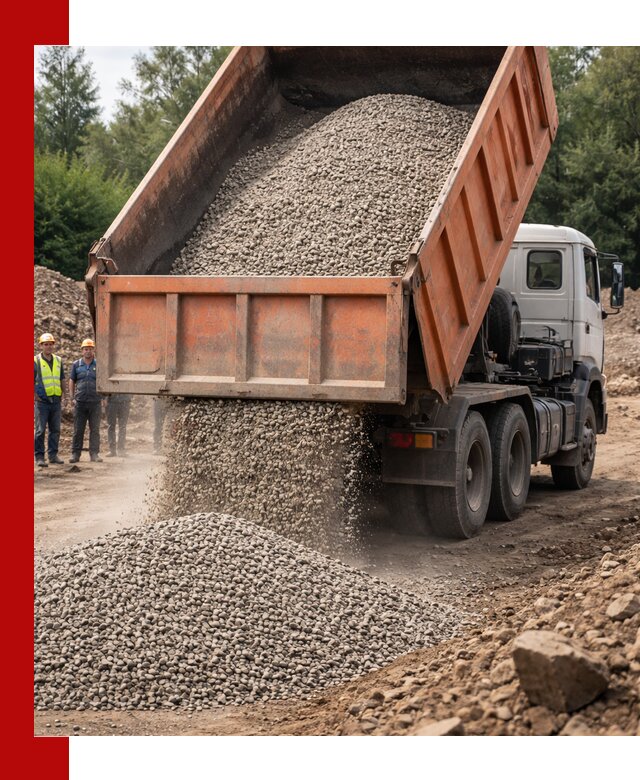 Доставка сыпучих материалов самосвалом в Тобольске быстро и надежно