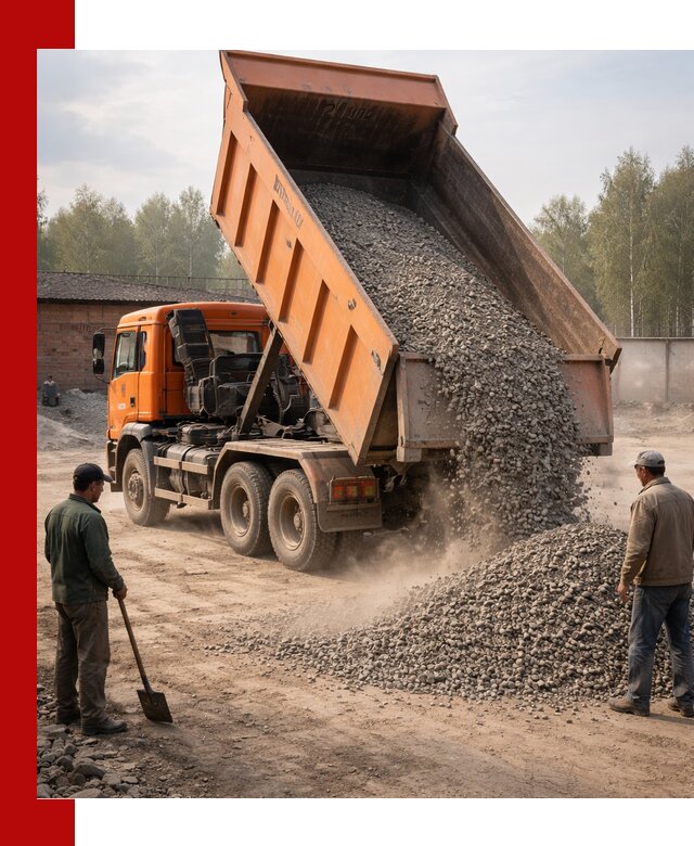 Доставка самосвалом 20 м3 в Тобольске быстро и надежно