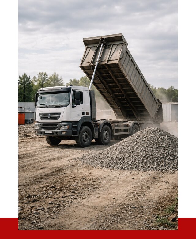 Доставка самосвалом 40 кубов в Тобольске от 9150 р. | ПРОНЕРУДТбл