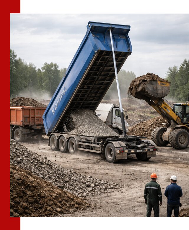 Аренда тонар 40 тонн в Тобольске с доставкой материалов