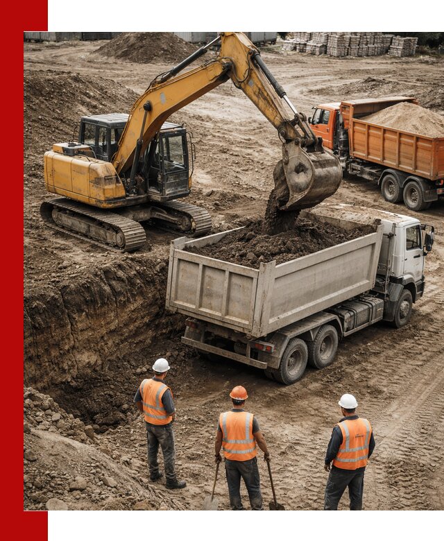 Разработка грунта для строительства и благоустройства в Тобольске