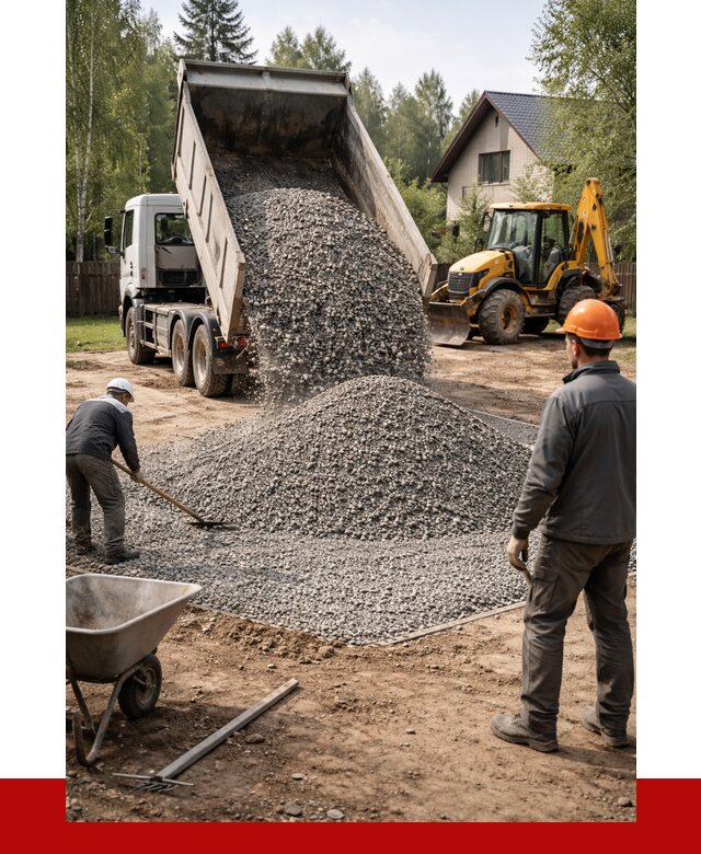 Отсыпка участка щебнем в Тобольске от 6609 р. ПРОНЕРУДТбл