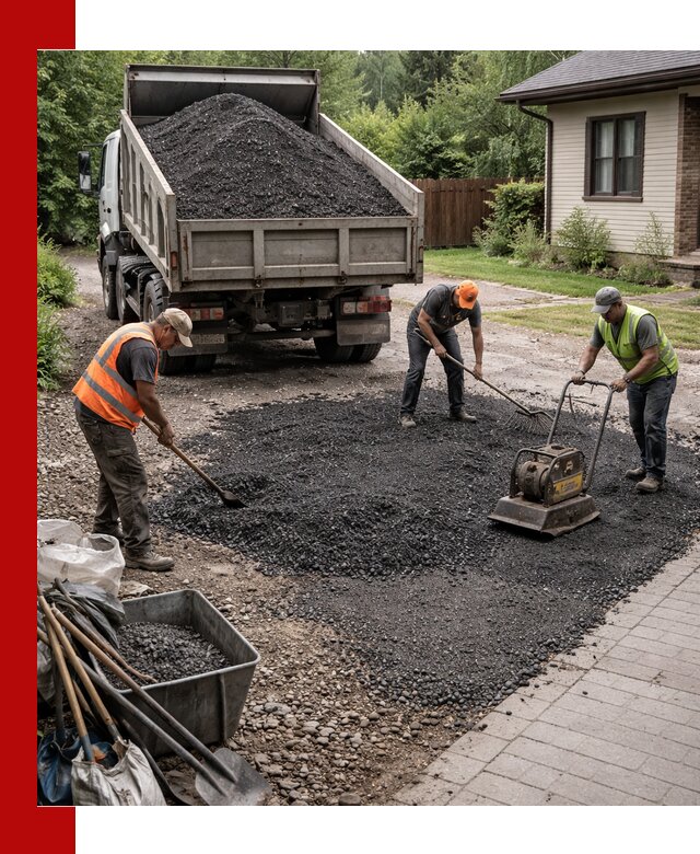 Асфальтовая крошка для двора с доставкой в Тобольске